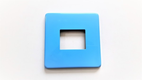 Light Switch Cover Plate Conversion In blue double or single switch