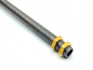 13mm Threaded Hollow Tube with 4 brass nuts