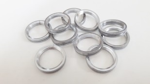 SMALL BAYONET shade rings CHROME 23mm width external 18mm width internal