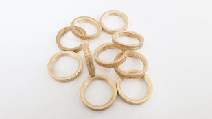 B15 SMALL BAYONET shade rings brass 23mm width external 18mm width internal