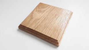Square ceiling pattress manufactured from Oak. Approx. width 150mm