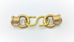Closed hoops and centre s hook in brass M10 thread