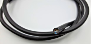 3 Core pvc Flex Electrical Cable 0.75mm BLACK