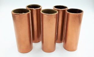 Copper Candle Tubes plain tube Card 100mm x 24mm  