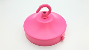 chandelier rose hook plus strap 100mm dia pink finish 