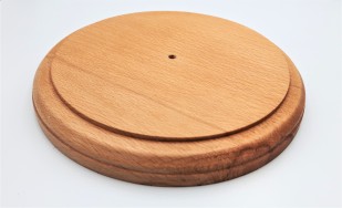 Large round hardwood pattress manufactured from American Ash 180mm