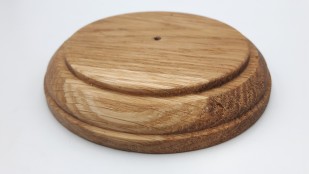 Small Round Hardwood Pattress American Oak Width 125mm