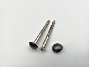 2 inch screws with dome caps in dark bronze 13mm head 