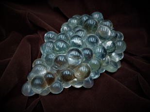 Glass light grape shade vintage