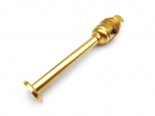 Switched Pedestal Lamp Holder B22 Brass Finish Four Heights 