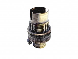 CORD GRIP BRUSHED ANTIQUE FINISH lamp holder SBC  B15 earthed 10MM thread