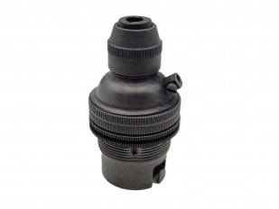 B22 LAMP HOLDER OLD ANTIQUE BRONZE WITH CORD GRIP