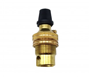 bulb - lamp holder with cord grip SBC - B15 BRASS