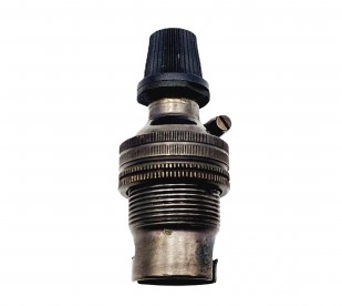 lamp holder with cord grip SBC B15 dark bronze