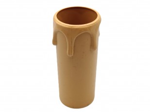 brown plastic drip candle tubes 65mm height x 24mm internal diameter