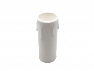 Candle Tube Plastic White Drip 65mm x 24mm