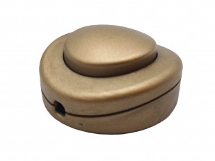 Inline floor or table lamp switch in gold 2 or 3 core