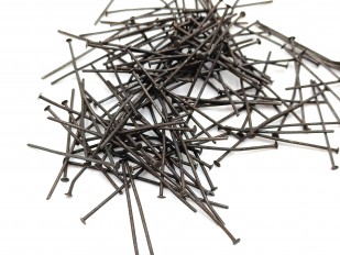 Chandelier Connecting Pins Antique dark bronze 30mm X 0.8mm 2mm Head Pack 100