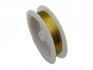 chandelier wire gold coloured copper 0.4mm x 10 metres 