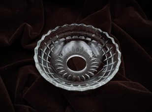 Antique Chandelier cut glass drip pan