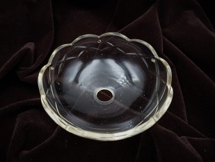 Vintage Chandelier cut glass drip pan 