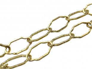 Chandelier Chain - Gothic Brass Effect half metre