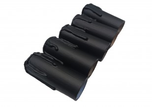 Chandelier Candle Tubes black drip Card 70mm x 24mm
