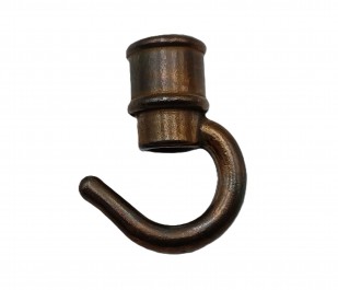 Chandelier ceiling hook old brass half inch female thread 
