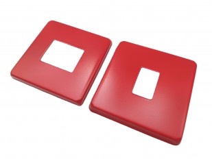 Light Switch Cover Plate Conversion In Red
