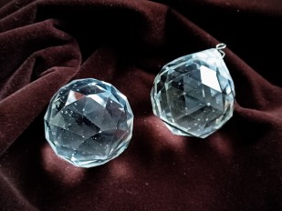 Chandelier faceted crystal ball 40mm B stock