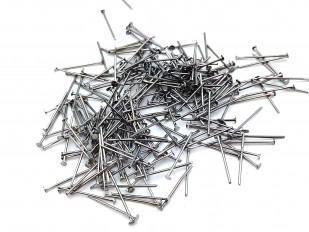 100 chandelier connecting pins dark nickel 20mm x 0.8mm 2mm head