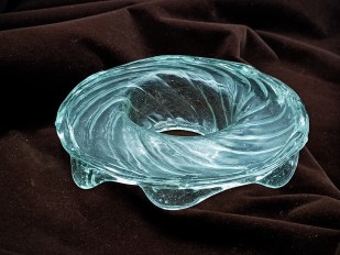 19th century Chandelier Venetian glass drip pan 