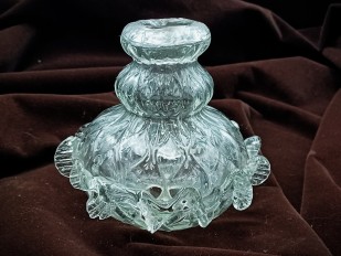 Antique Venetian chandelier glass stem section