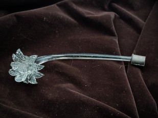 Murano chandelier clear glass flower stem