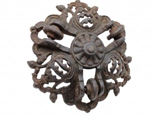 Antique iron rise and fall chandelier pully C1850