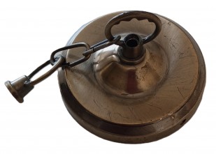 Ceiling Rose In Brushed Brass Finish With Closed Hoops