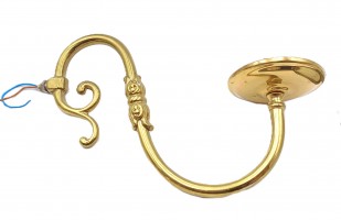 Reclaimed Vintage brass Chandelier Arm and pan