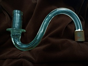 Antique Murano Clear Glass Chandelier arm