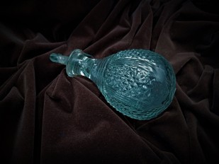 Antique Murano glass chandelier lower finial ball