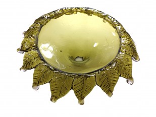 Antique Venetian Chandelier top canopy green 