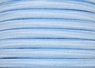100 Metres of Braided Round silk flex Cord in Baby blue 3 core 0.50mm 