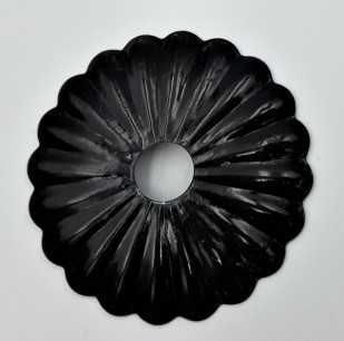 Black Decorative Rosette flower cap cover 35mm Diameter with 10mm Hole
