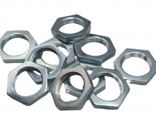 10 X M13 HEXAGON NUTS 13MM THREAD ZINC PLATED STEEL