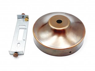 chandelier ceiling rose 100mm dia aged brass finish