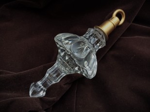 Chandelier glass bottom finial ball