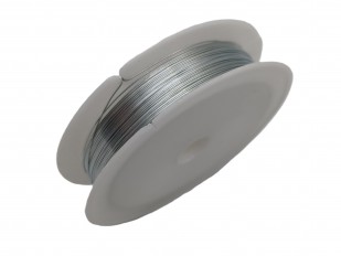 chandelier wire SILVER coloured copper 0.4mm x 10 metres 