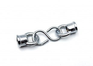 Closed hoops and centre s hook in chrome M10 thread