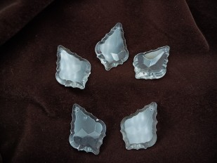 Crystal Chandelier Drop Small Maple Leaf Design Pack Of Five