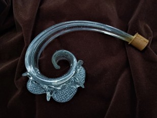 Clear Glass Murano Chandelier Crook  