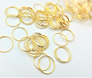 500 chandelier connecting rings 15mm Gold Colour